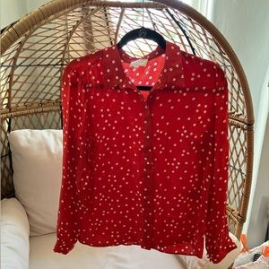 Sezane silk blouse